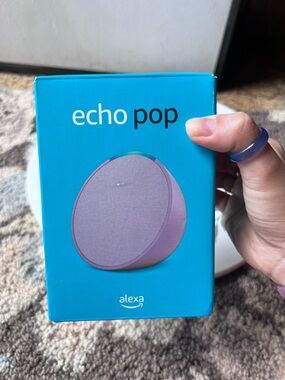 Amazon Echo Pop C2H4R9 Bluetooth Loud Sound Smart Speaker With Alexa new.